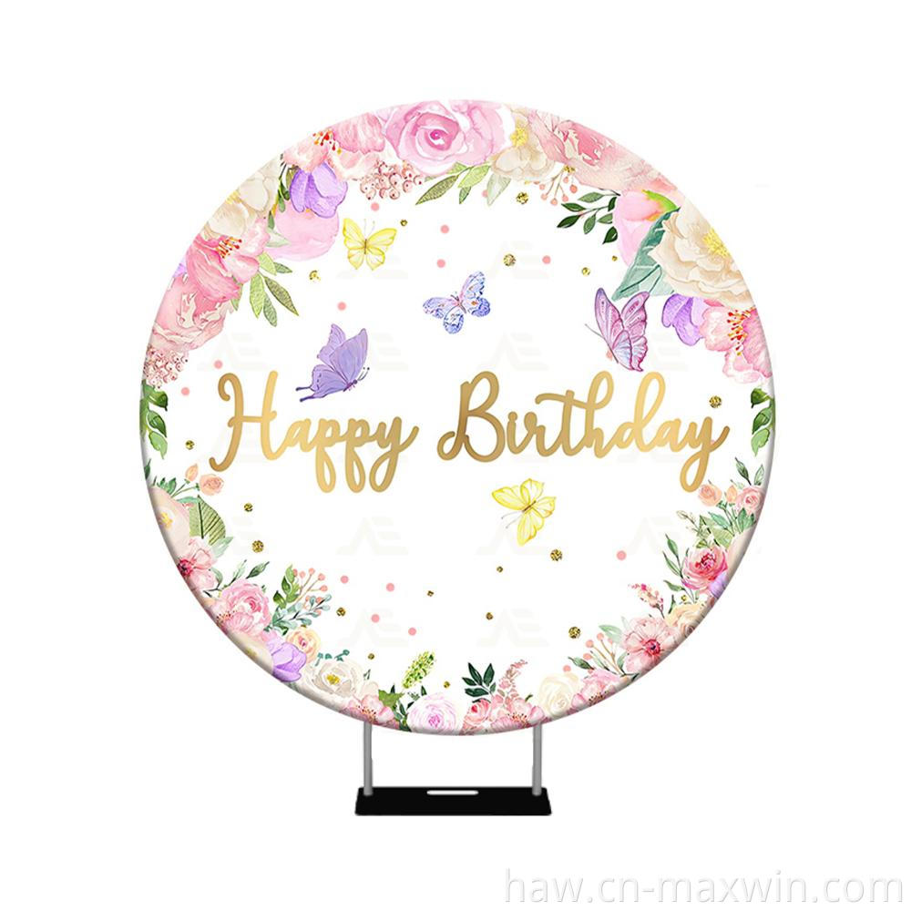 Nā kiʻi kiʻi hope Round Background Frames